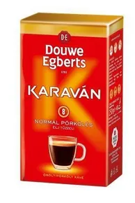 Káva zrnková, pražená, vakuově balená, 250 g, DOUWE EGBERTS "Karavan" standard